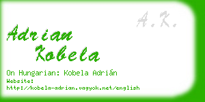 adrian kobela business card